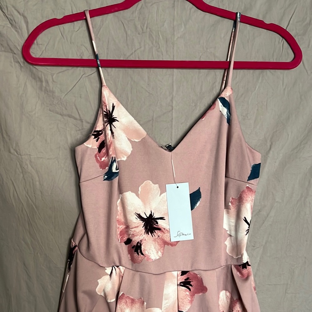 Pink long dress